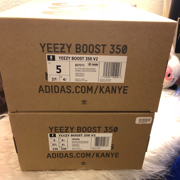 yeezy boost 350 shoe box